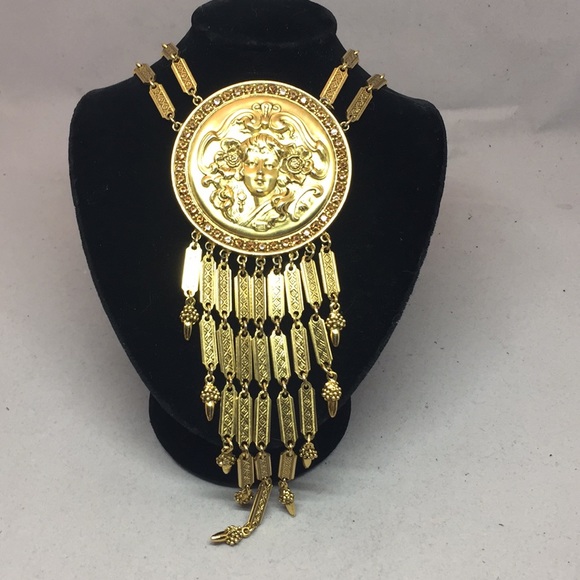 Amazing vintage Art Nouveau style Goldette necklace. - Picture 2 of 8